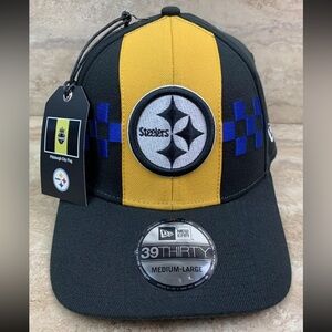 New Era Pittsburgh Steelers 39Thirty NFL Black Yellow Fitted Hat Cap